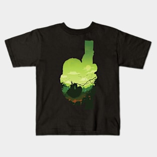 Sloths landscape Kids T-Shirt